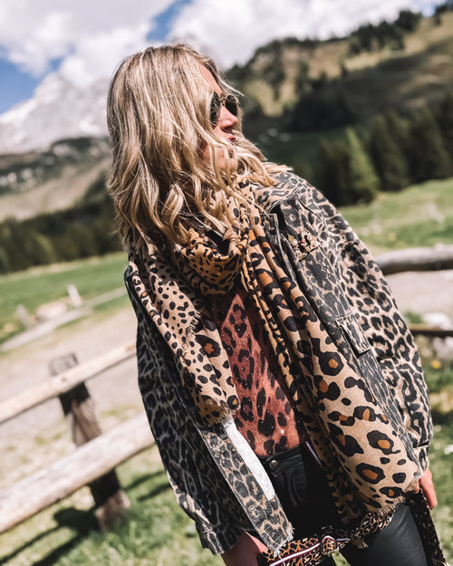 Schal „Alpine Safari“ beige