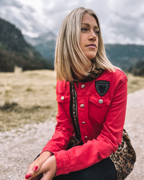 Jeansjacke "Alpenrot"
