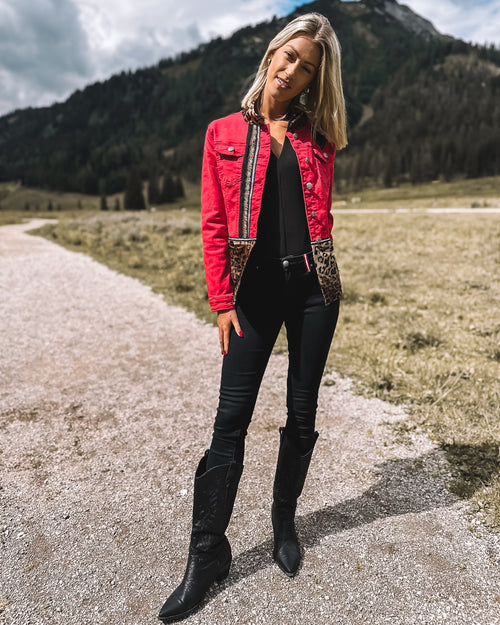 Jeansjacke "Alpenrot"
