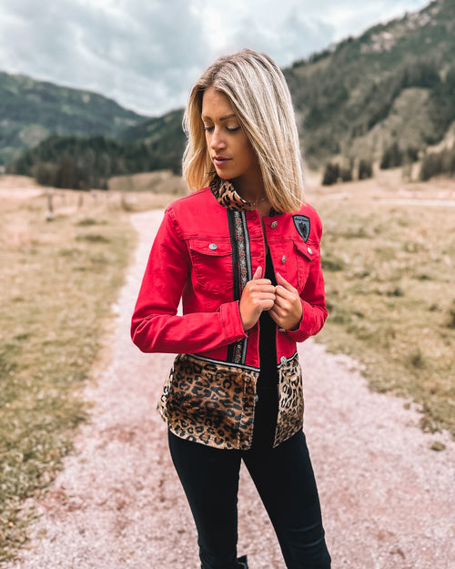 Jeansjacke "Alpenrot"