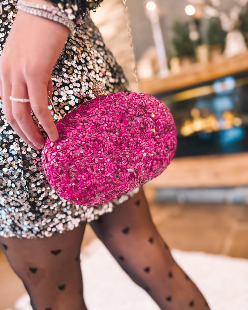 Clutch „Alpenperle“ pink