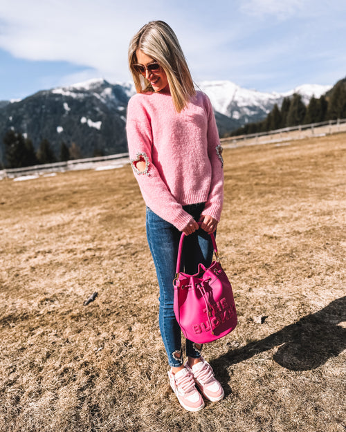 Strickpullover „Rosenherz“