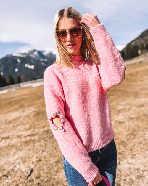 Strickpullover „Rosenherz“