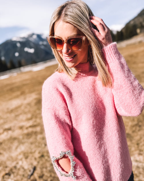 Strickpullover „Rosenherz“