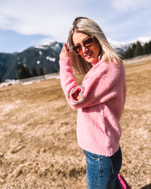 Strickpullover „Rosenherz“