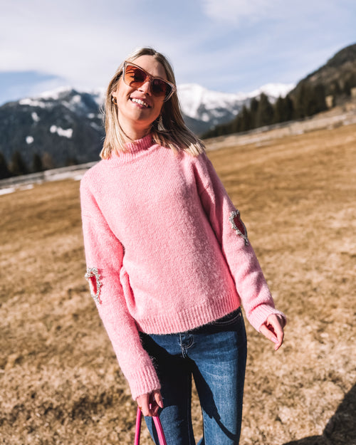 Strickpullover „Rosenherz“