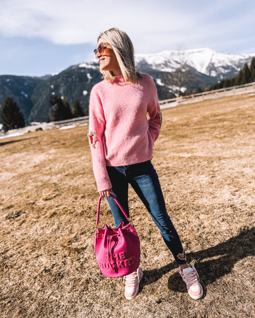 Strickpullover „Rosenherz“