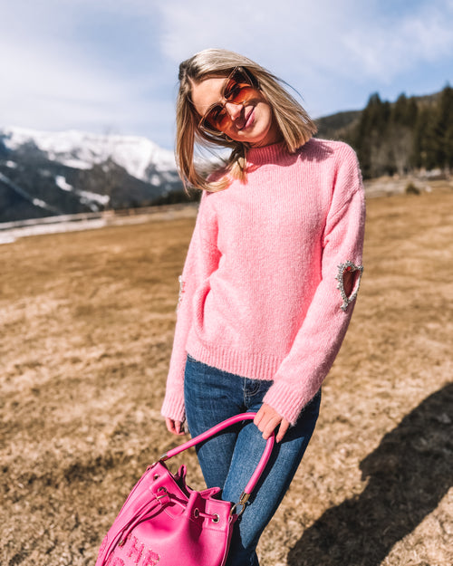 Strickpullover „Rosenherz“