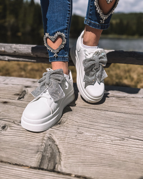Sneakers „Silver Bow“