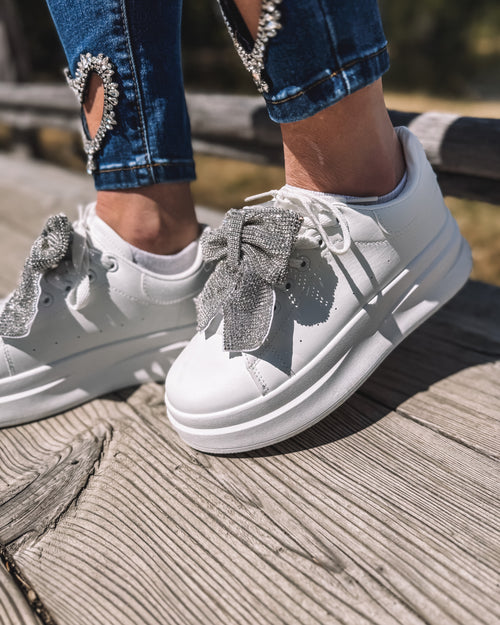 Sneakers „Silver Bow“