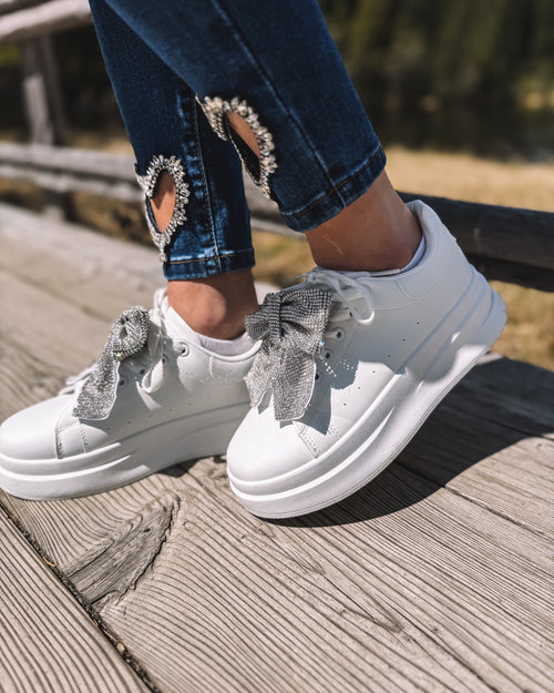 Sneakers „Silver Bow“