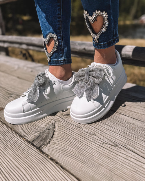 Sneakers „Silver Bow“