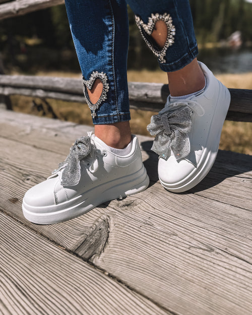 Sneakers „Silver Bow“