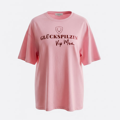 Oversized Shirt "Glückspilzin"