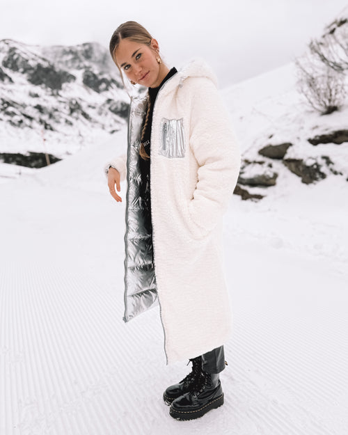 Wende-Puffermantel „Alpine Silver“