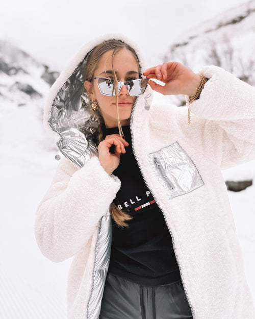 Wende-Puffermantel „Alpine Silver“