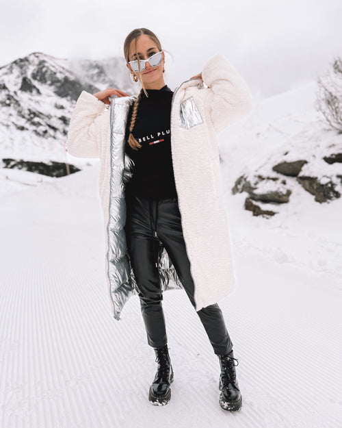 Wende-Puffermantel „Alpine Silver“