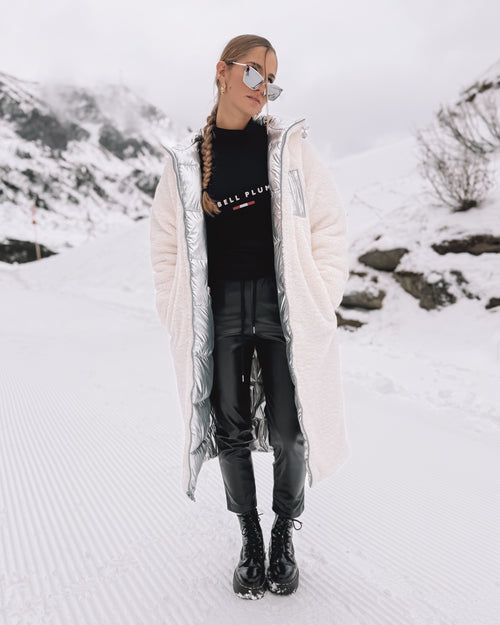 Wende-Puffermantel „Alpine Silver“