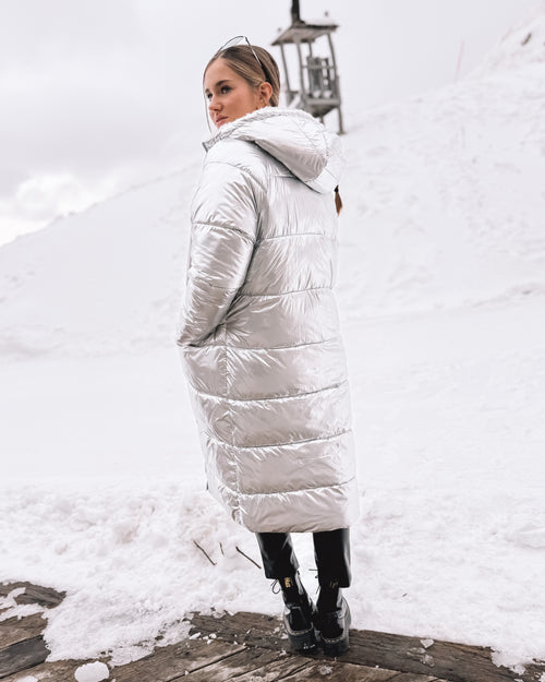 Wende-Puffermantel „Alpine Silver“
