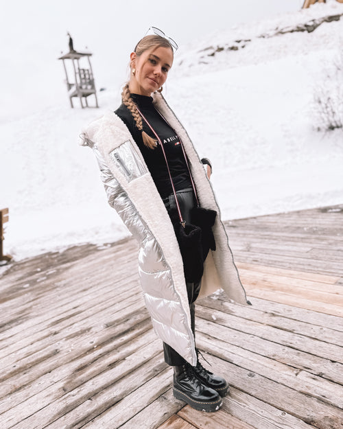 Wende-Puffermantel „Alpine Silver“