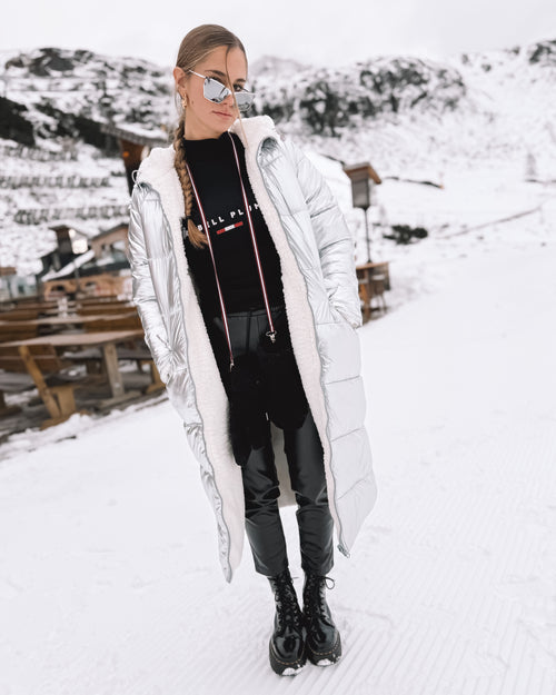 Wende-Puffermantel „Alpine Silver“