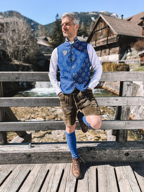 "Shades of Blue" Gilet, L