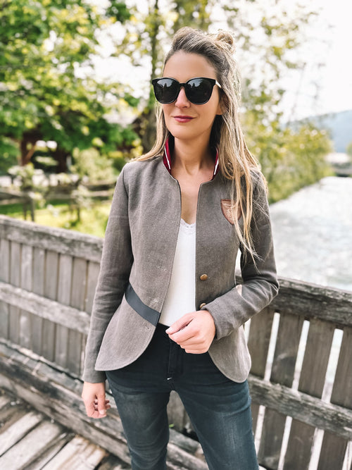 Leinenblazer "Linen Elegance"