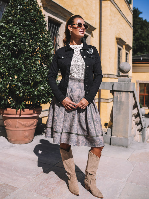 Jeansjacke „Glam Noir"