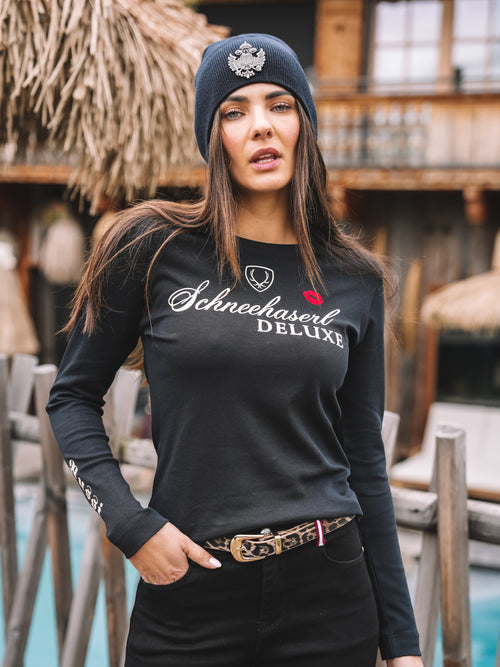 Langarm Shirt "Schneehaserl Deluxe"