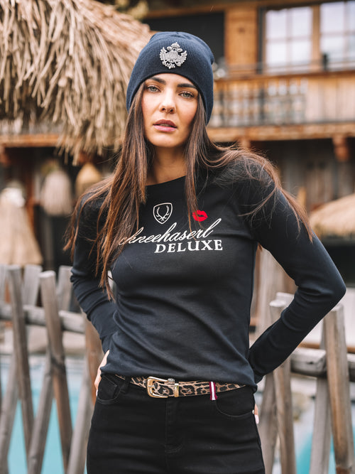 Langarm Shirt "Schneehaserl Deluxe"