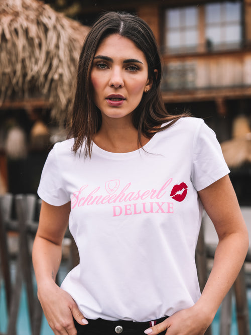 T-Shirt "Pink Schneehaserl Deluxe"