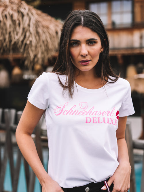 T-Shirt "Pink Schneehaserl Deluxe"