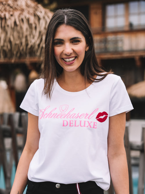 T-Shirt "Pink Schneehaserl Deluxe"