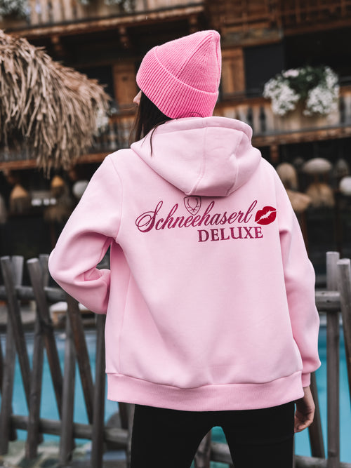 Zip Hoodie "Pink Schneehaserl Deluxe"