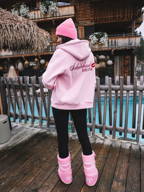Zip Hoodie "Pink Schneehaserl Deluxe"