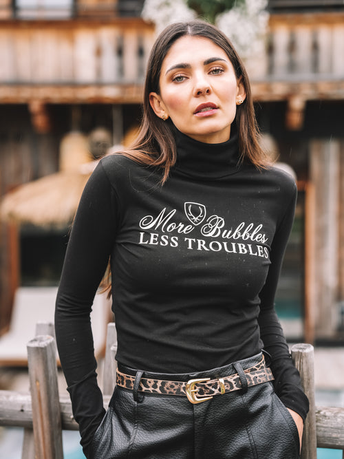 Rollkragenpullover "Bubbles on the Mountain"