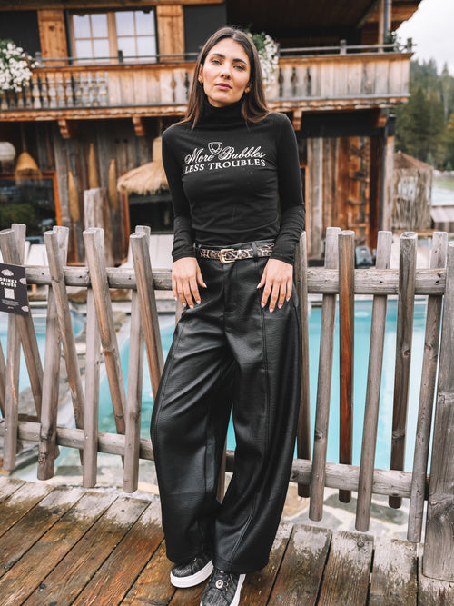 Rollkragenpullover "Bubbles on the Mountain"