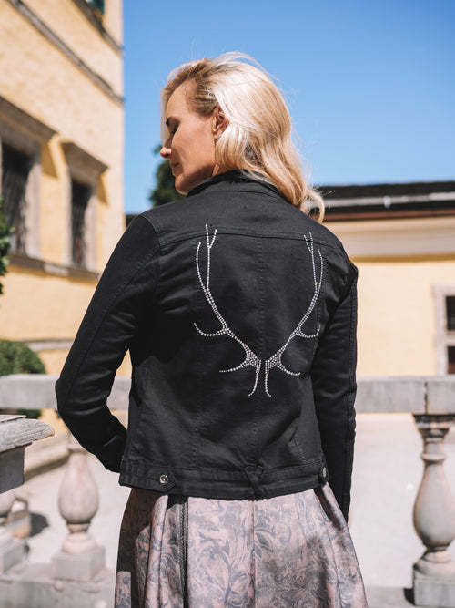 Jeansjacke „Glam Noir"