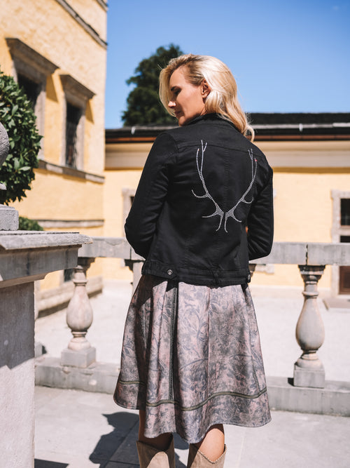 Jeansjacke „Glam Noir"