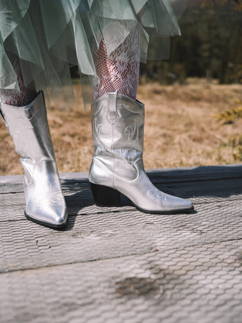 Cowgirl Boots „Silver Stardust“