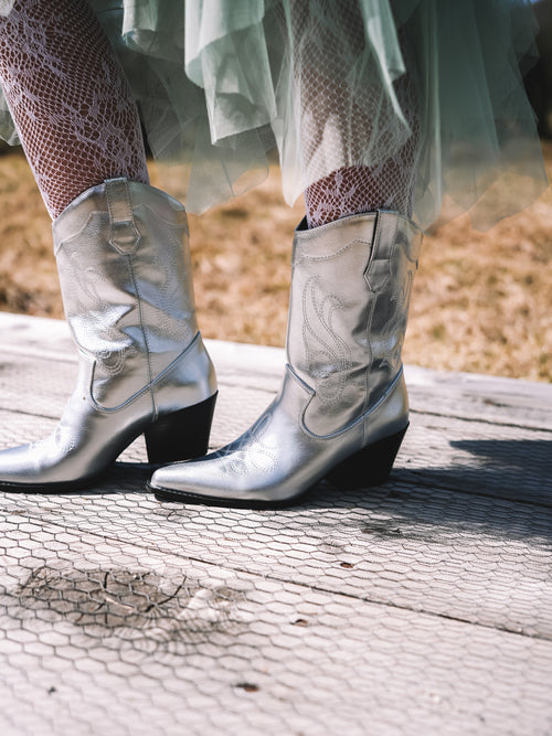 Cowgirl Boots „Silver Stardust“
