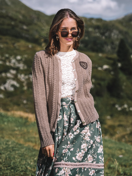 Strickjacke "Herz der Alpen"