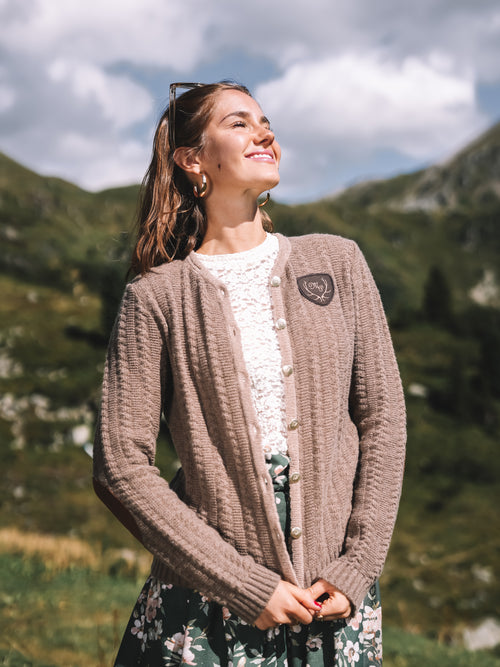 Strickjacke "Herz der Alpen"