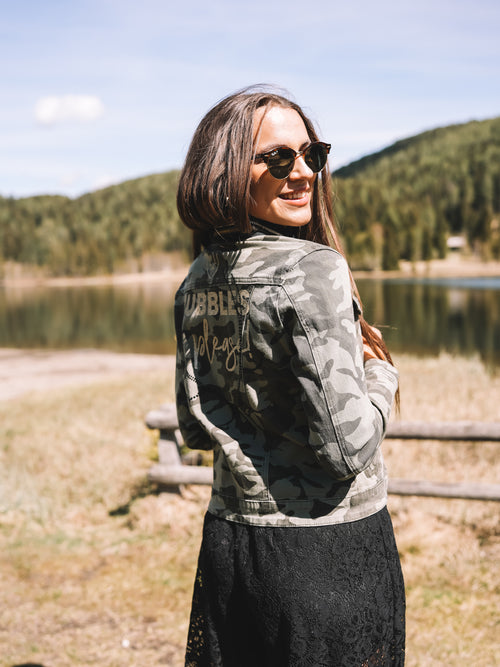 Jeansjacke „Goldrebellin"