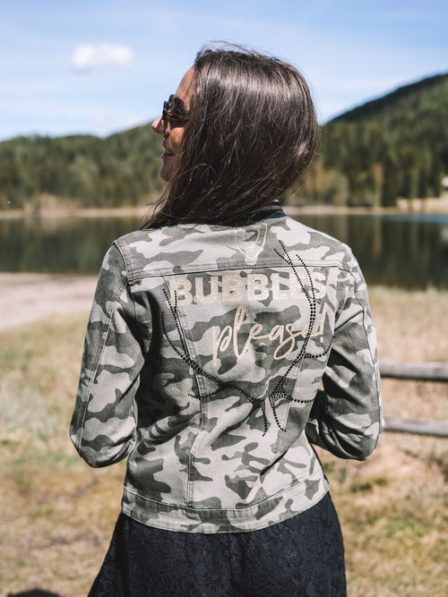 Jeansjacke „Goldrebellin"