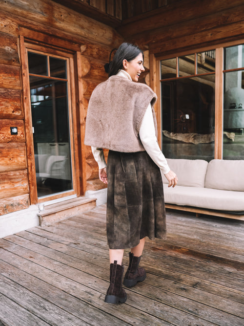 Lederrock "Bergcouture"