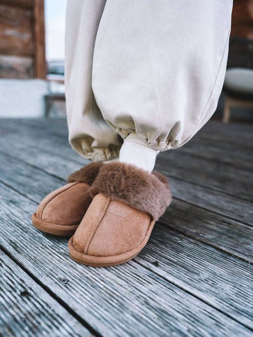 Fake-Fur-Slipper "Cocoa Kiss"