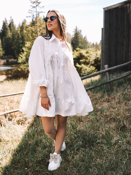 Blusenkleid „White Romance“