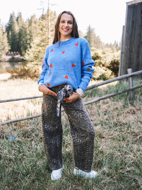 Pullover „Strawberry Blues“