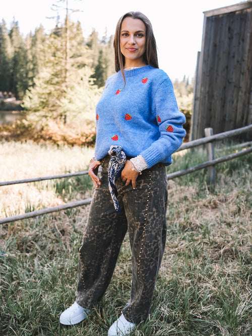 Pullover „Strawberry Blues“